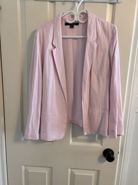 le chateau Light Pink Open-Front Blazer
